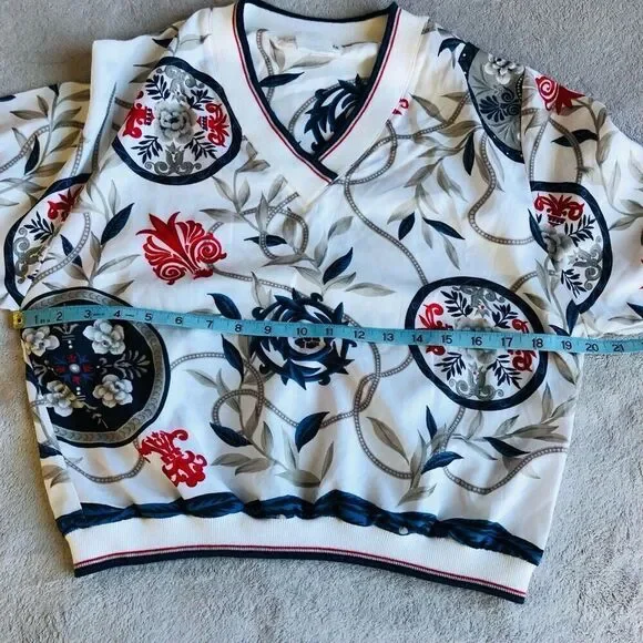 Vintage Marcia Silky V-Neck Sweater Blouse - Picture 8 of 10